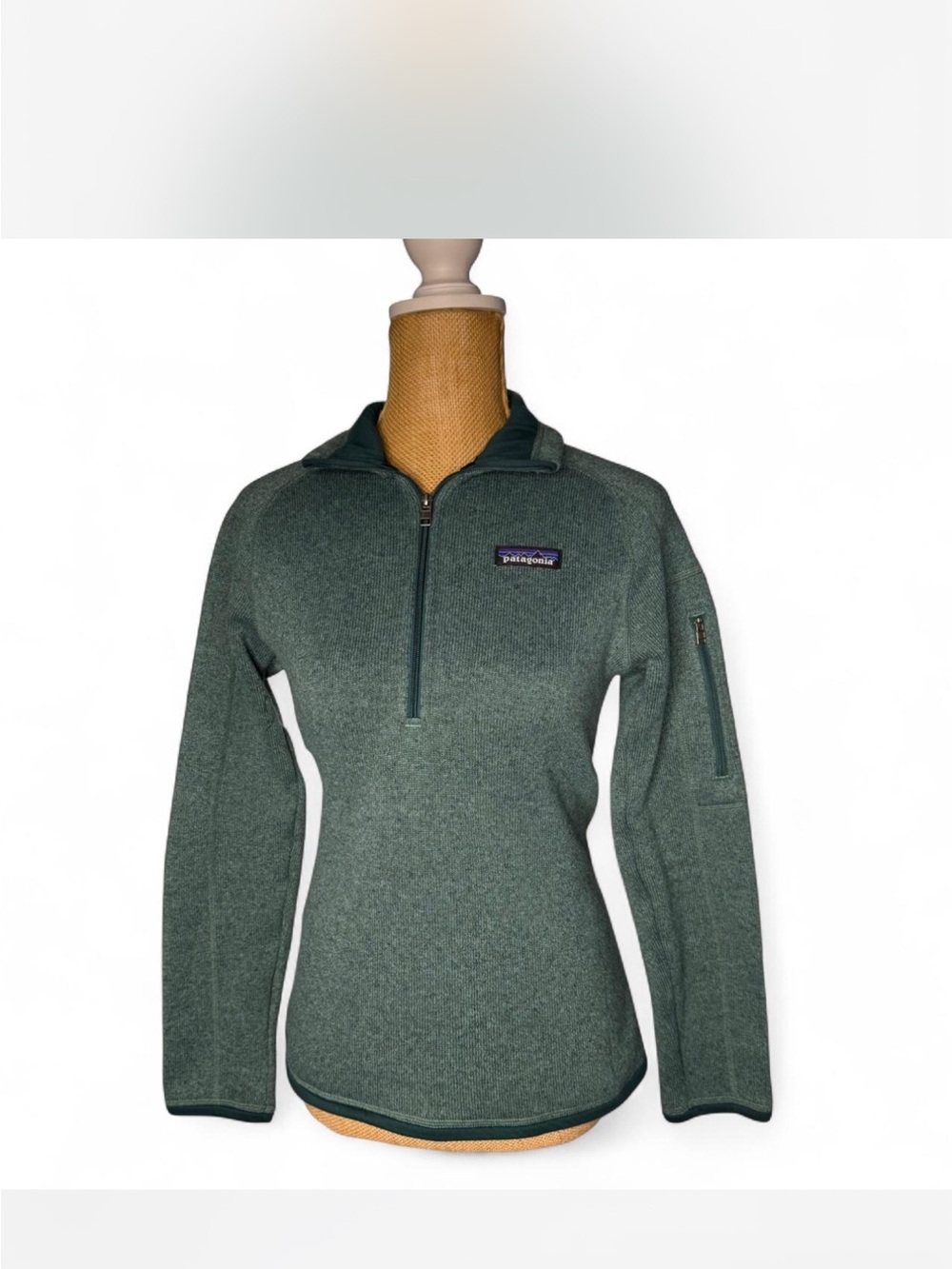 Patagonia Women's Half-Zip Fleece Pullover - Forest Green Heather